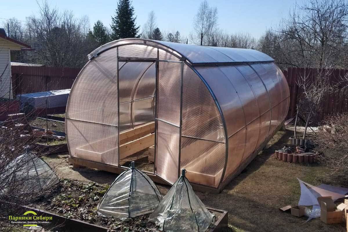 Купить раздвижную теплицу с открывающейся крышей в Москве от производителя
